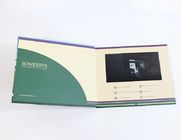 7 Inch Custom Artwork LCD Video Brosur Dengan Soft Cover, Ukuran A5