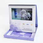 iklan bisnis elektronik 4.3 inch video buklet dengan kabel USB, kartu video brosur