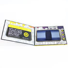 6 Film - Kontrol Kartu Video LCD, Kartu Ucapan Emas Stamping Video Untuk Bisnis