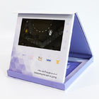 Hardcover 7 Inch LCD Video Brosur Hadiah Bisnis Kustom Cetak paket hadiah video