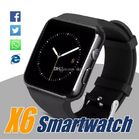X6 MP3 Bluetooth Smart Bracelet Watch Dengan 1.54 Inches Touch 2g Mode Jaringan