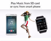 240 * 240 Piexl Resolusi Bluetooth Smart Bracelet Dukungan Sim / TF Card
