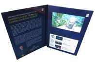 LCD elektronik LCD Video Brochure, buklet video otomatis untuk bisnis
