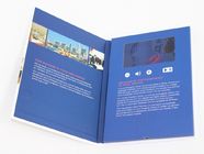4 GB CMYK pencetakan kartu video lcd, brosur video lcd untuk tampilan yang adil