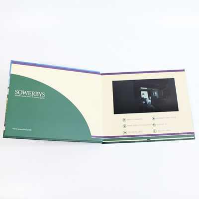 Sampel gratis Video Terbatas Di Folder Buatan Tangan Buatan Tangan LCD Buku Ucapan 7 inci Brosur Video Untuk Promo