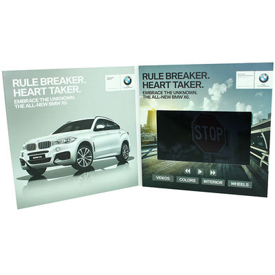 VIF Sampel Gratis 7 Inch LCD Video Brochure Iklan Video Booklet bult dalam memori 2GB memuat video dengan LCD TFT Screen