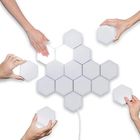 Sentuh Sensitif LED Quantum Wall Lamp Plastik Heksagonal Untuk Pecinta Hadiah DIY