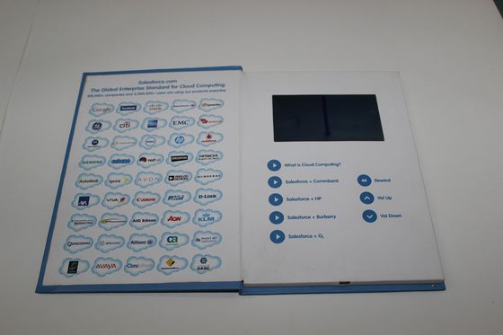 512 MB warna-warni pencetakan HD Digital layar sentuh Flip Book Video untuk festival