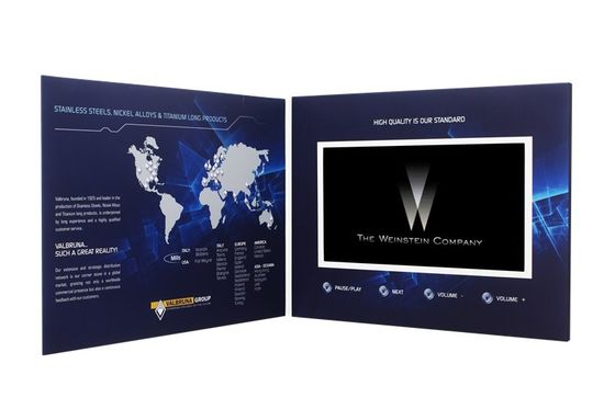 5 &quot;mailer video layar TFT, kartu video brosur dengan Baterai Isi Ulang